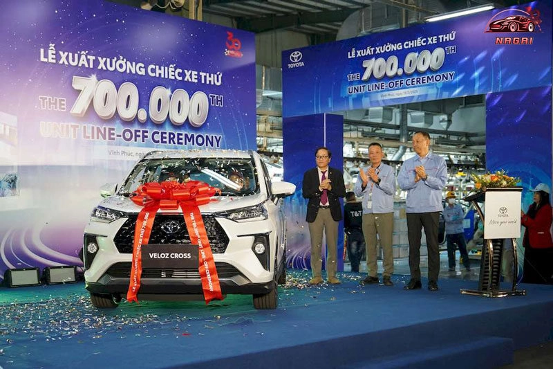 Toyota Việt Nam xuất xưởng xe thứ 700.000 kỷ niệm 30 năm hoạt động