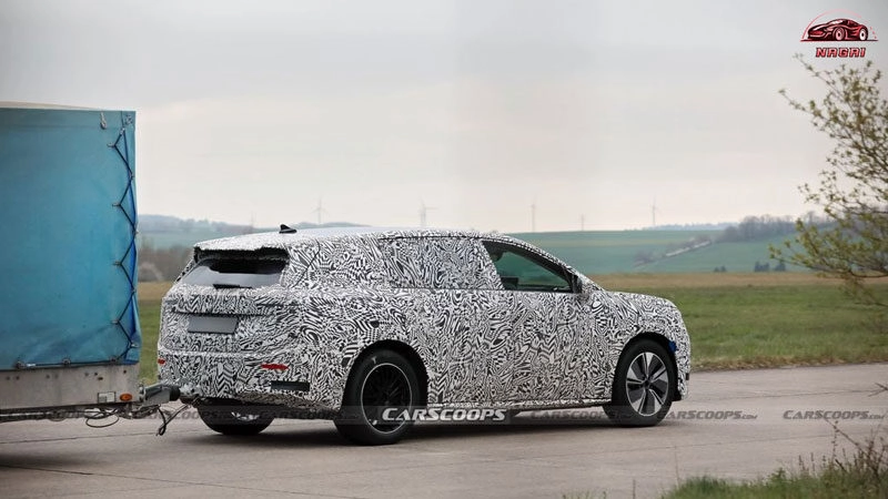 Skoda Space SUV điện 7 chỗ thách thức khả năng kéo rơ-moóc