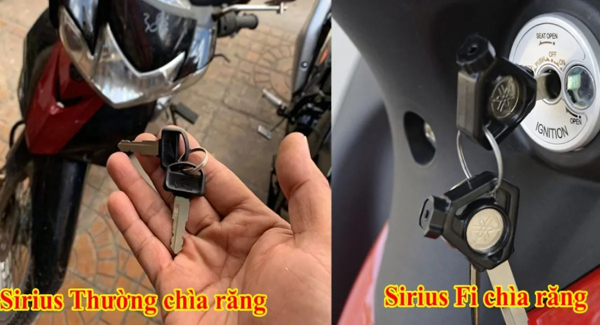 Chi tiết thay ổ khóa xe sirius bao nhiêu tiền