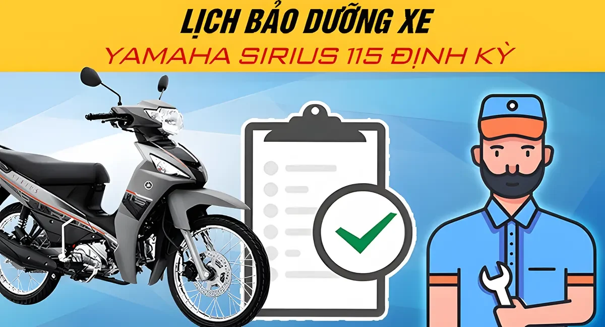 Lịch kiểm tra cảm biến định kỳ cho xe Sirius FI