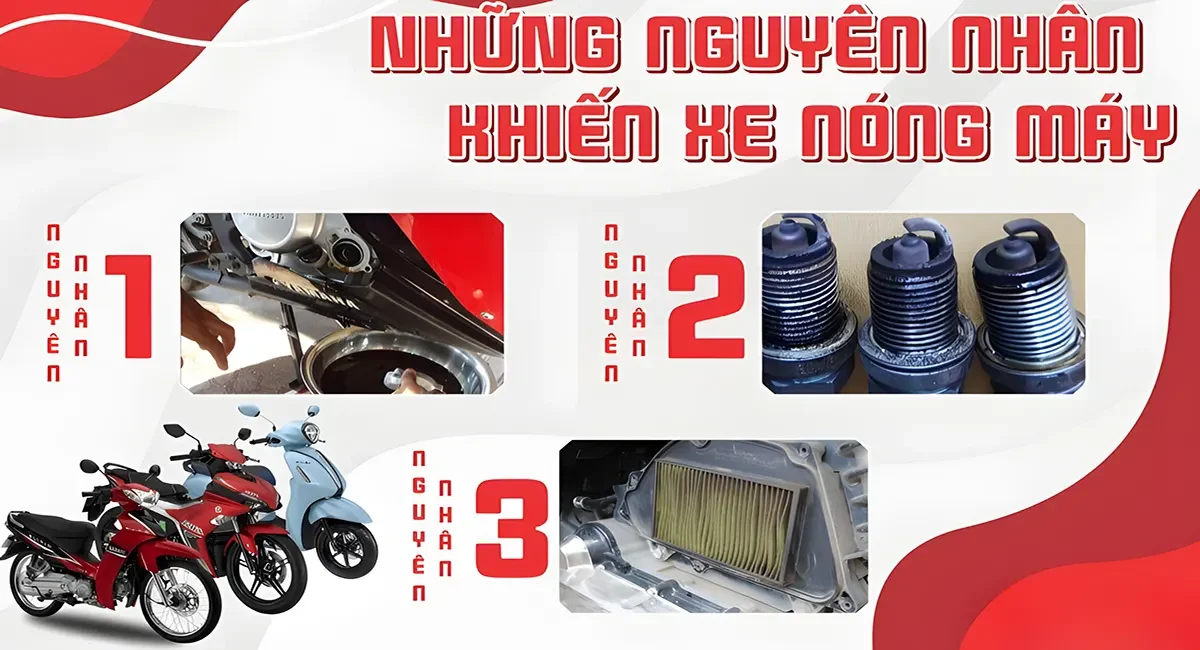 ⚠️ Nguyên nhân xe Sirius nóng máy nhanh và giải pháp
