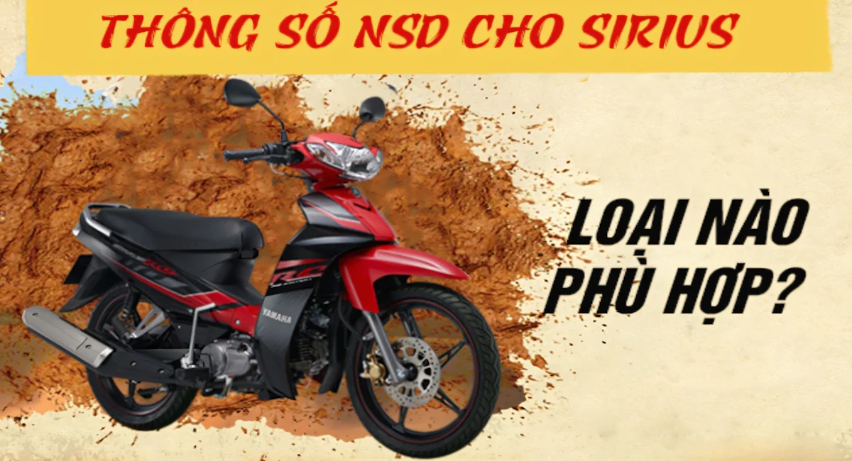 Những thắc mắc về thông số nhông sên dĩa sirius