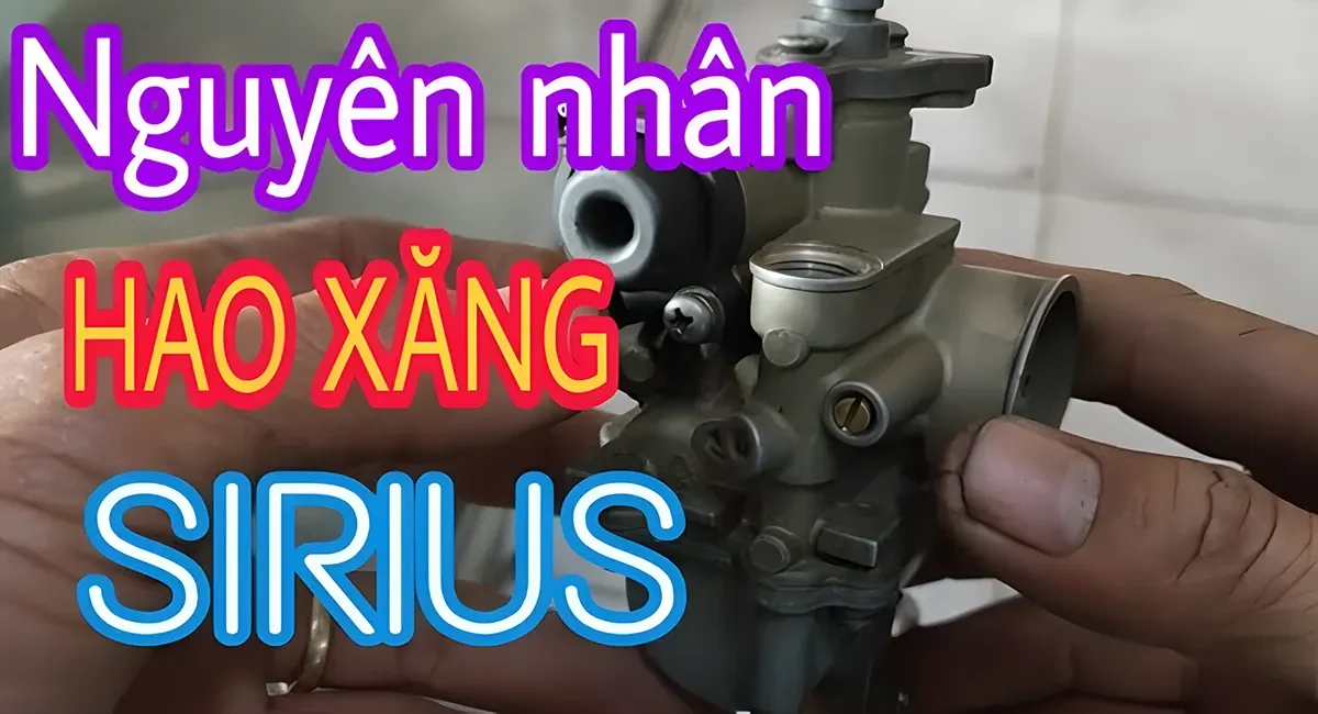 Xe Sirius Hao Xăng 🧯 Bất Thường | Cách Xử Lý Dứt Điểm